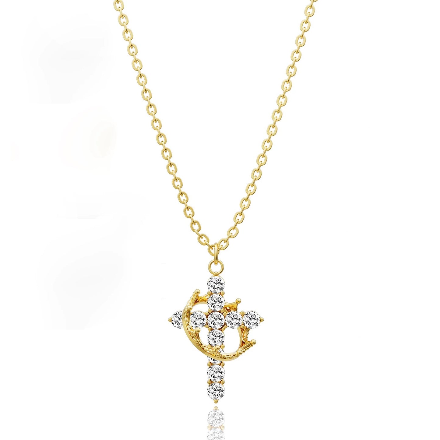 Graceful Faith Halskette - 14K VERGOLDET