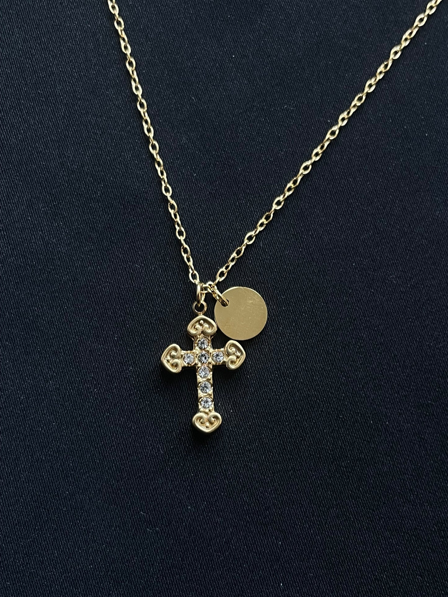 Glorious Cross Halskette - 14K Vergoldet