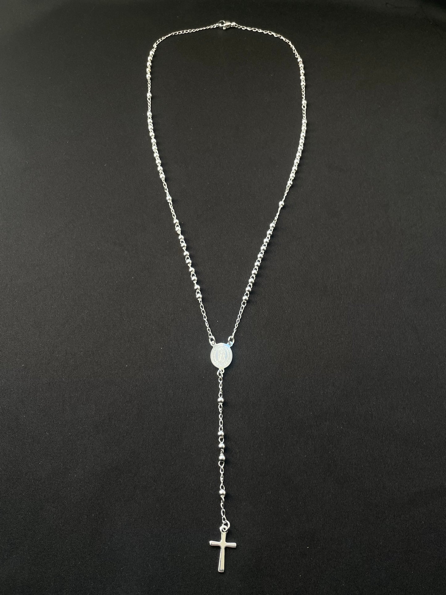 Rosenkranz Silber - 316L Edelstahl