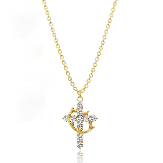 Graceful Faith Halskette - 14K VERGOLDET