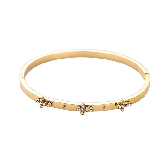 Vintage Kreuz Armband – 14K Goldplattierung