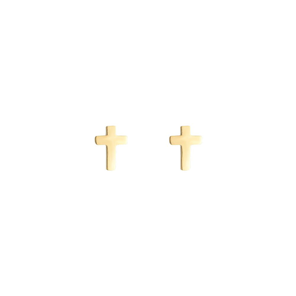 Kleine Kreuz Ohrstecker