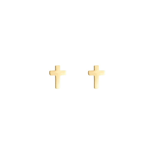 Kleine Kreuz Ohrstecker