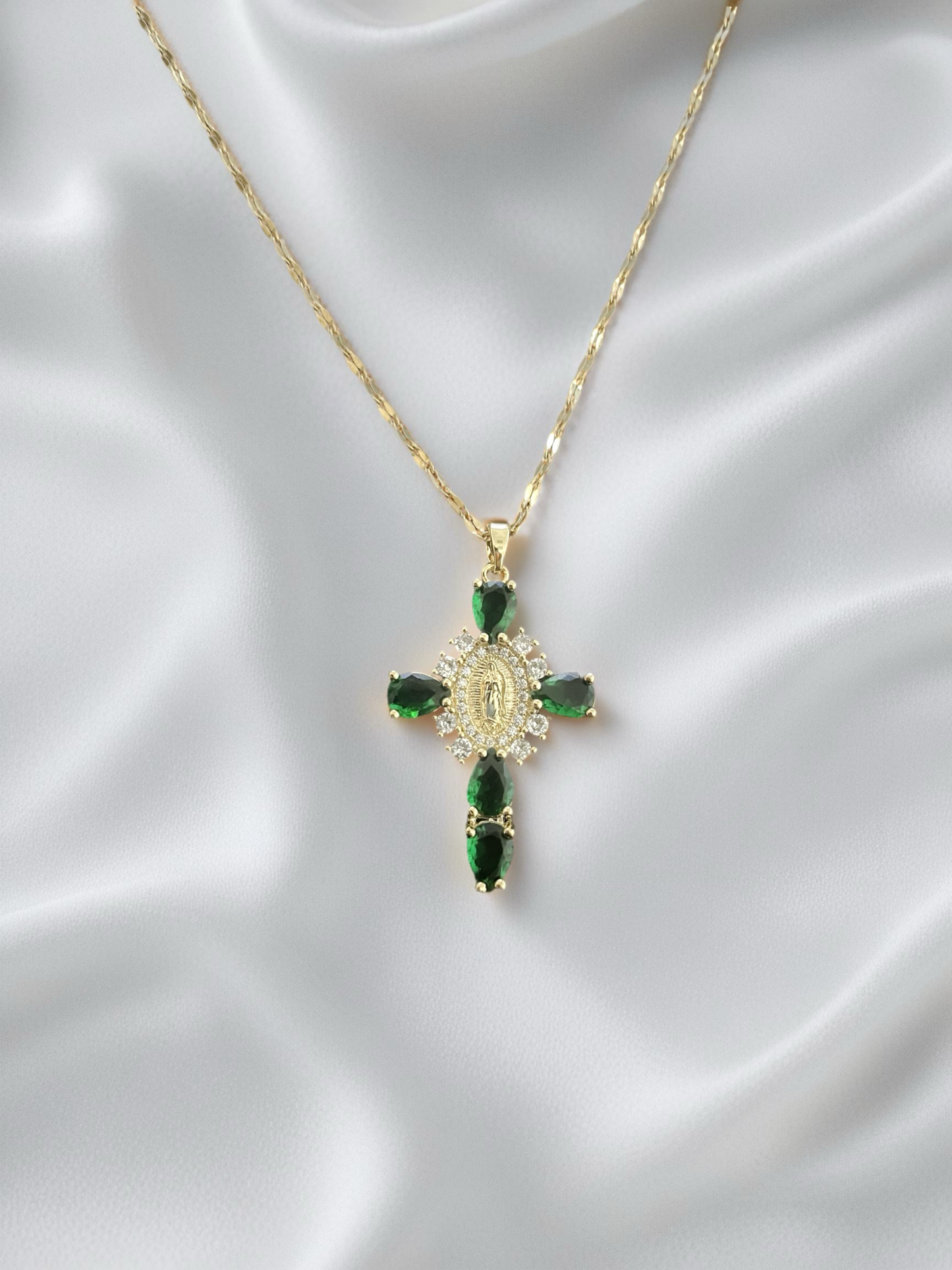 Faith & Beauty Smaragd Grün - Zirkonia - 14K Vergoldet