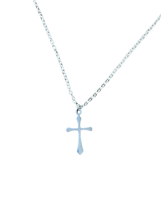 Timeless Cross Halskette  - Silber