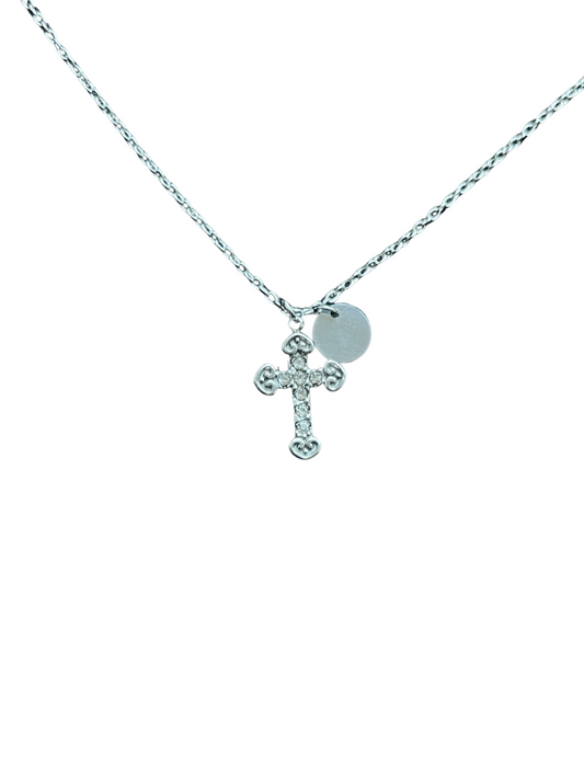 Glorious Cross Halskette  - Silber