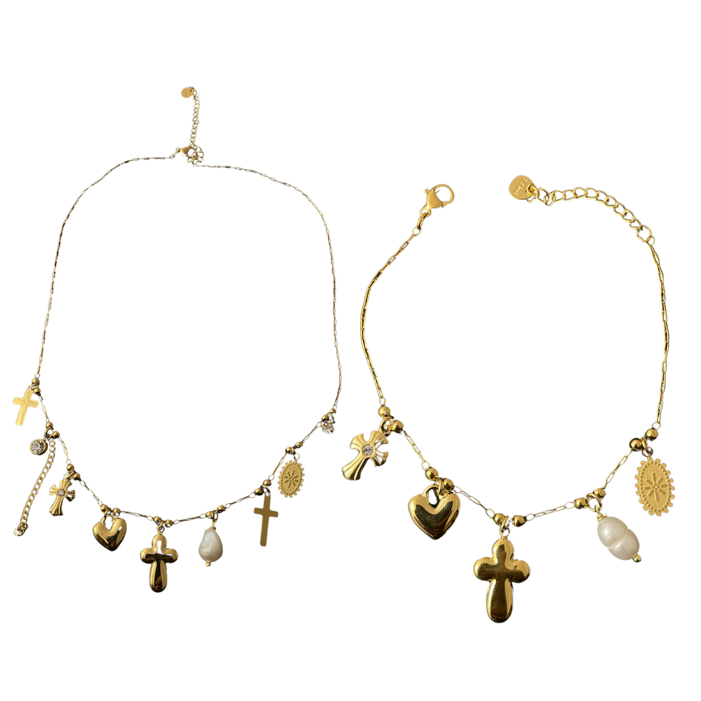 Faith & Love – Goldenes Charm - BUNDLE