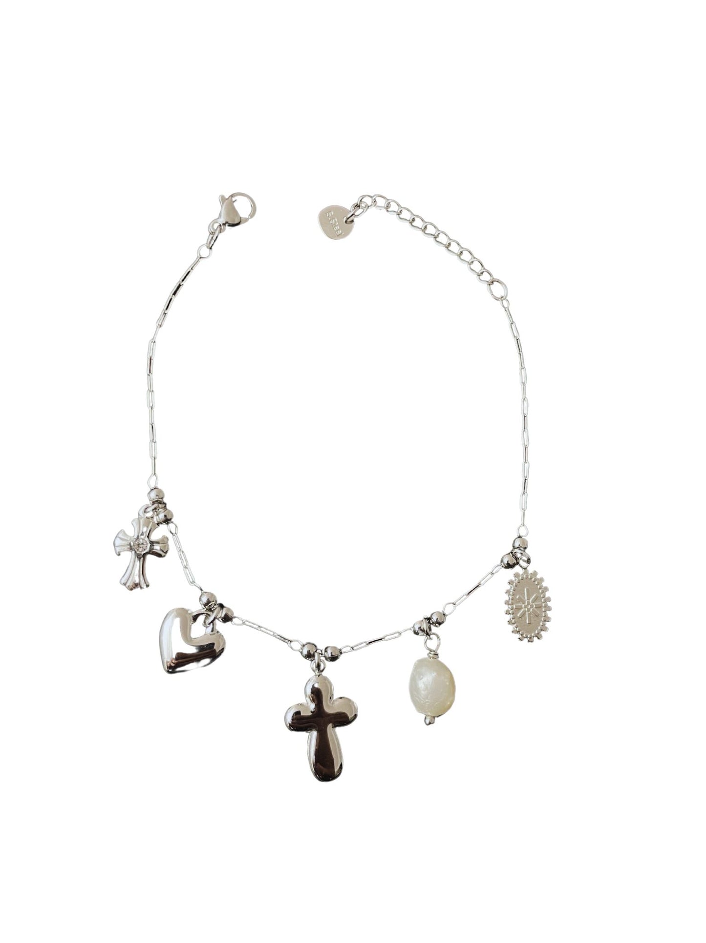 Faith & Love – Silberne Charm- Armband