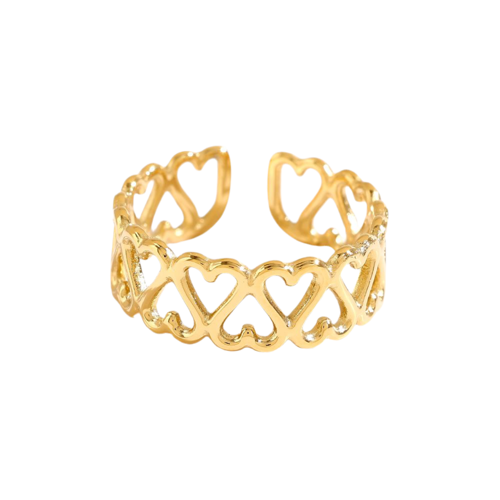 Heartily Ring - 14K Goldplattierung