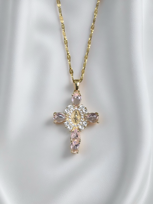 Faith & Beauty Pink - Zirkonia - 14K Vergoldet