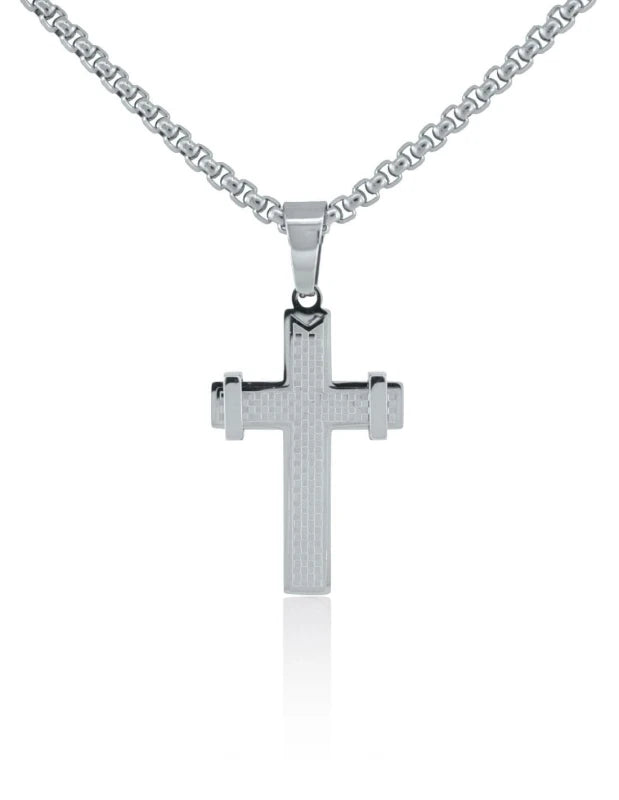 Saviour Kreuz Kette   – 316L Edelstahl