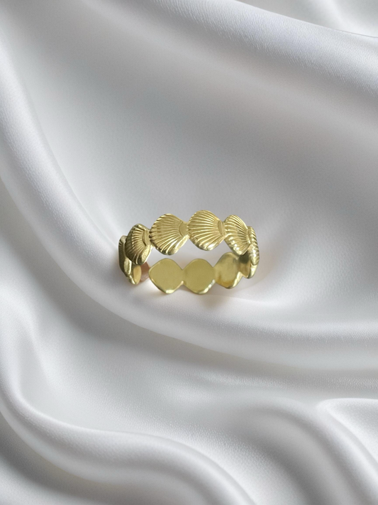 Shell Ring - 14K Goldplattierung