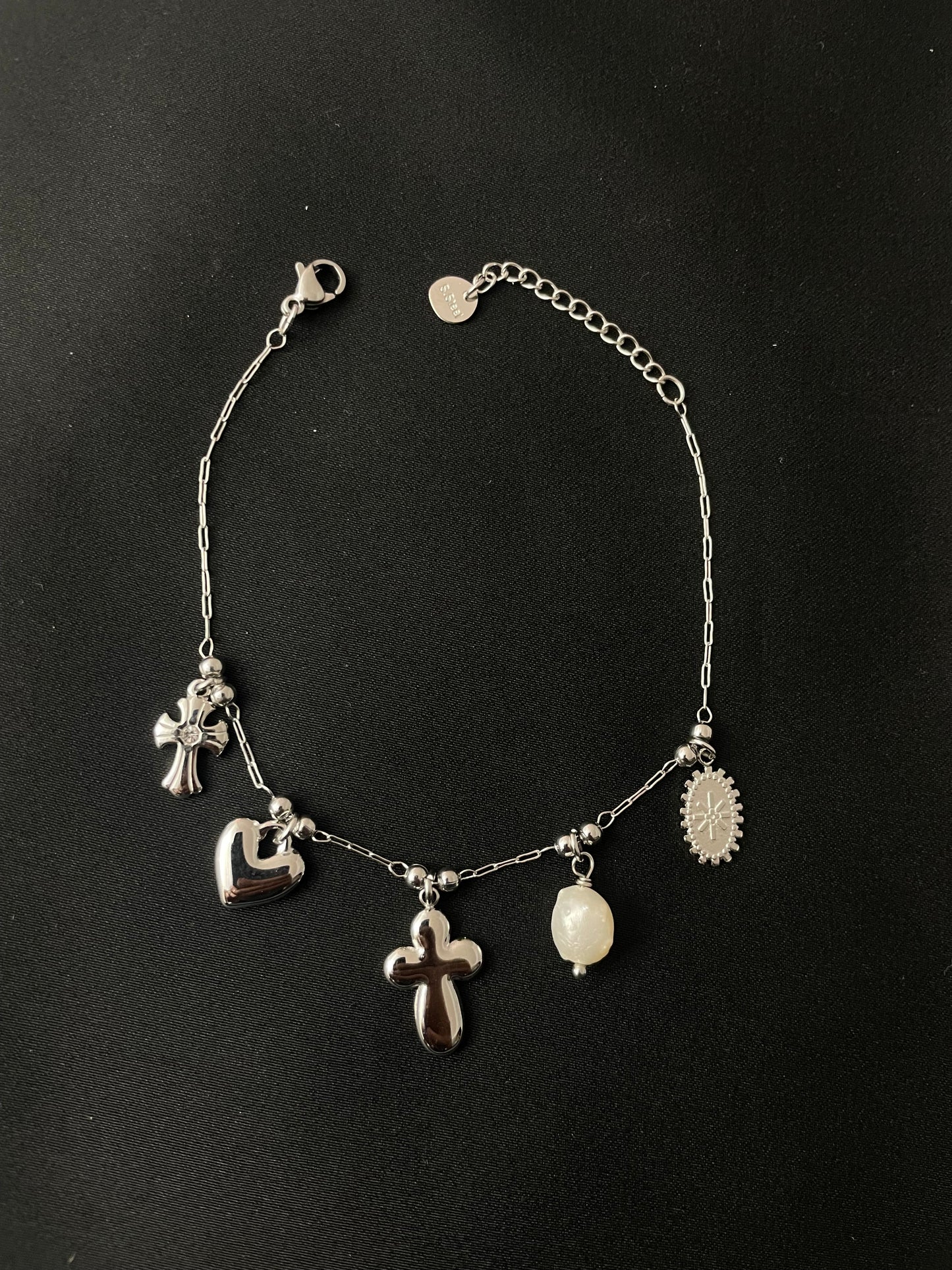 Faith & Love – Silberne Charm mit Symbolen - BUNDLE SET