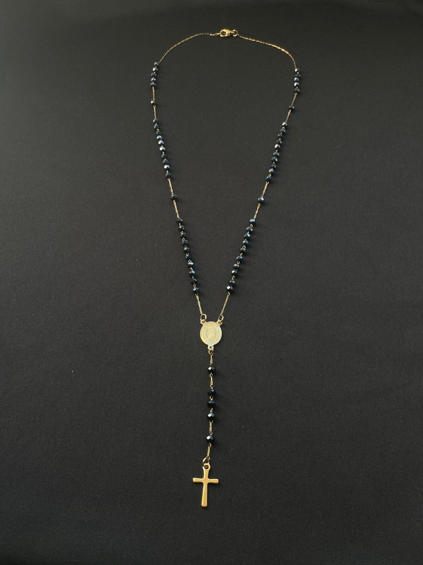 Rosenkranz Violet / Schwarz - 316L Edelstahl