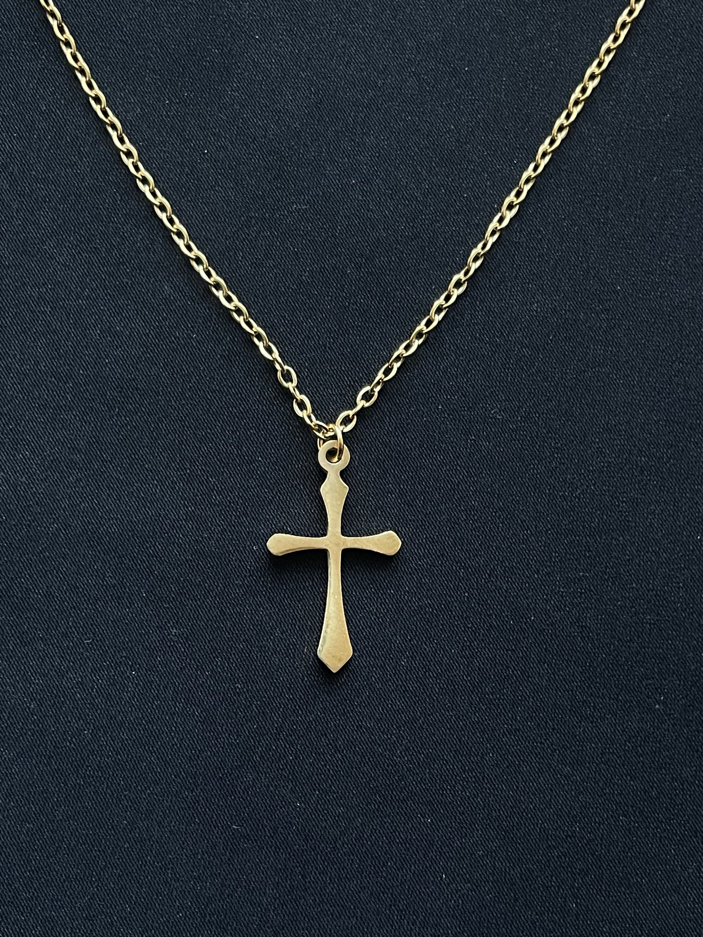Timeless Cross Halskette  - 14K Goldplattierung