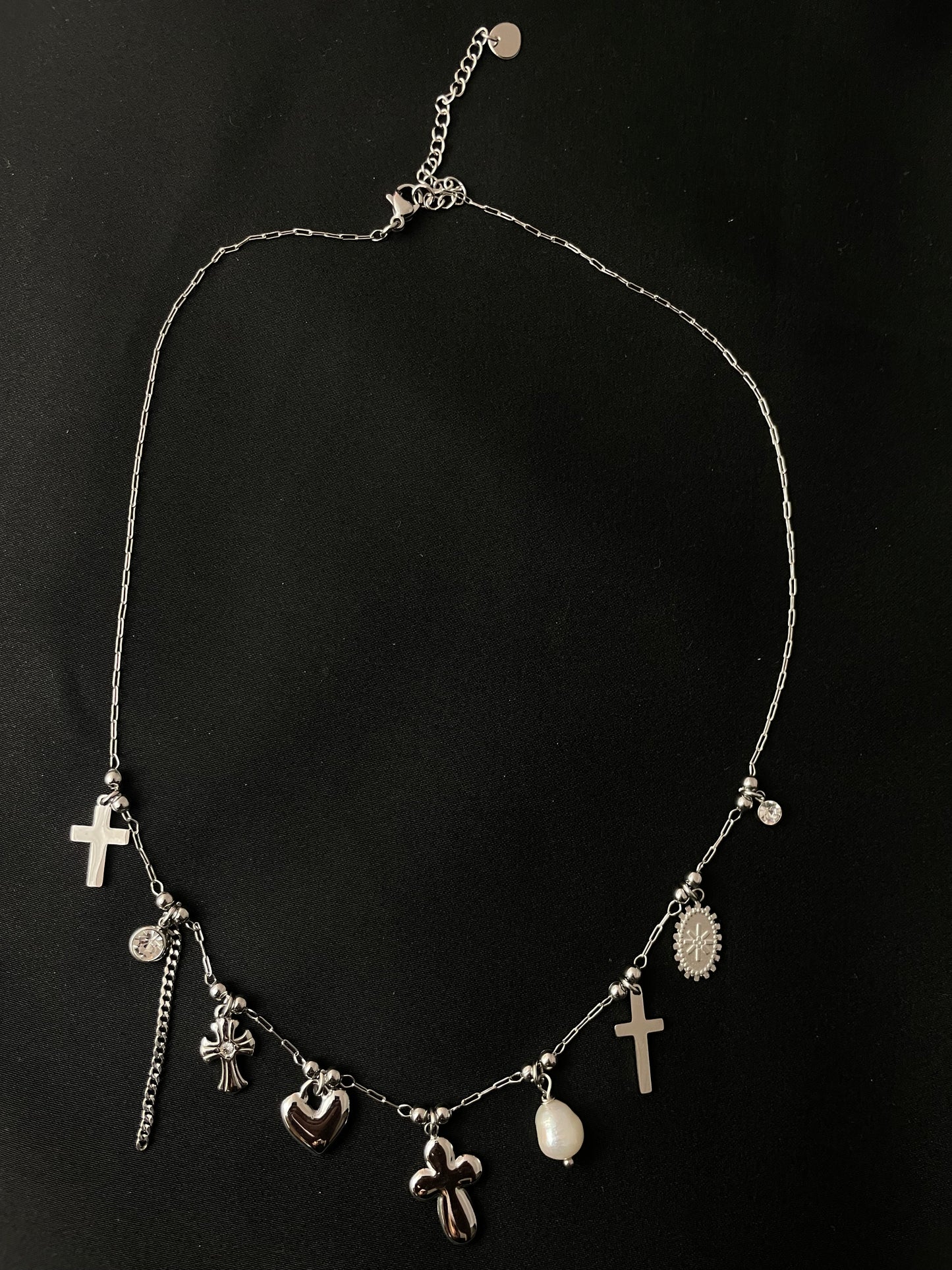 Faith & Love – Silberne Charm mit Symbolen - BUNDLE SET