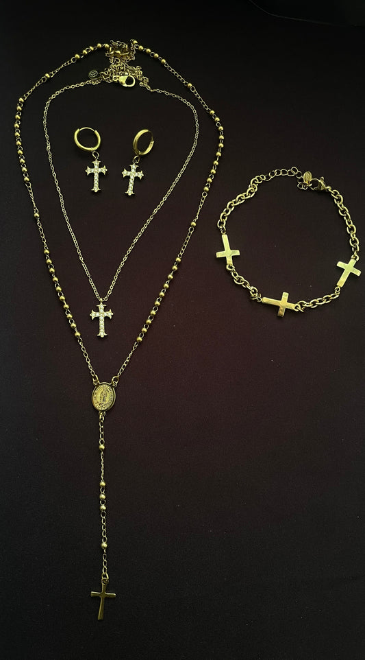 Blessed Cross - BUNDLE - 14K Vergoldet