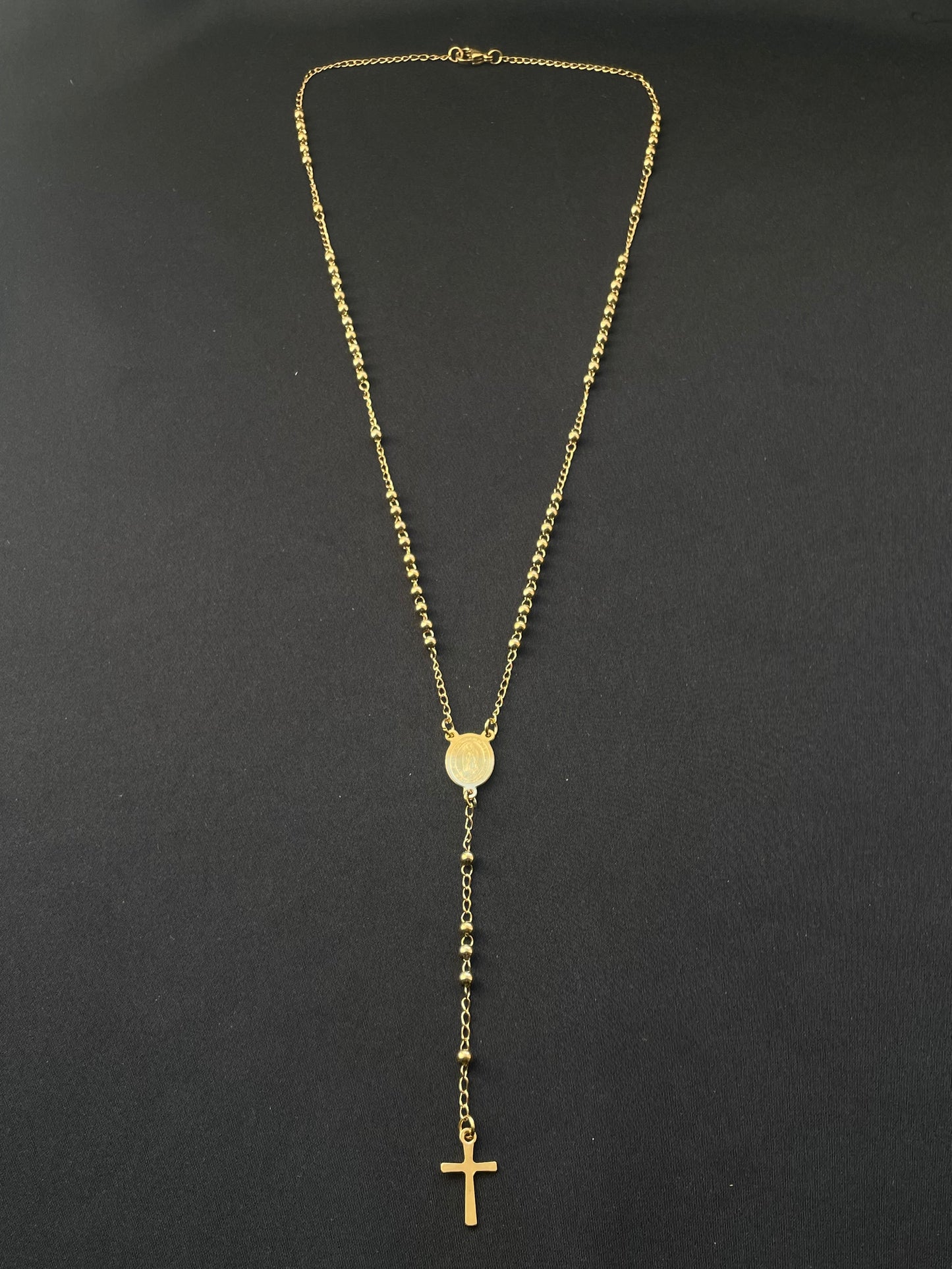 Rosenkranz Gold  - 316L Edelstahl